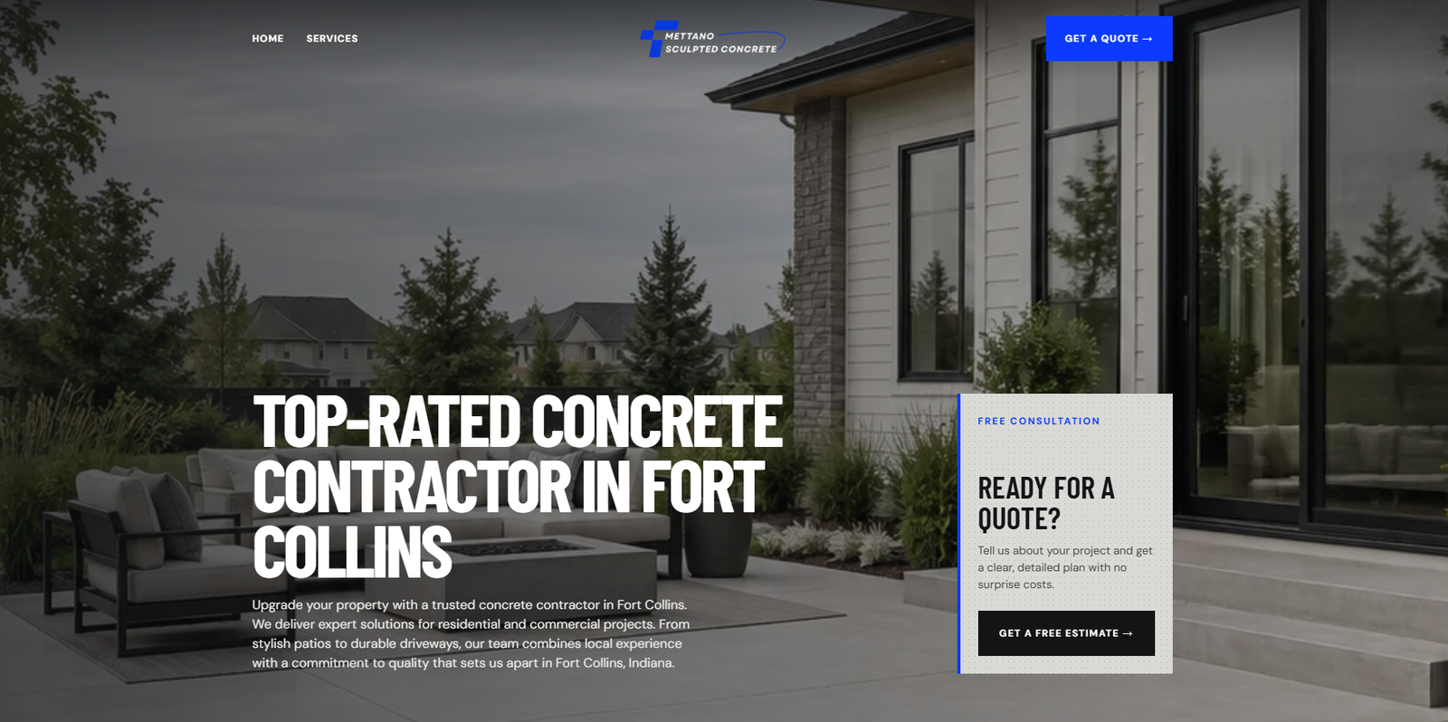 Concrete contractor demo preview